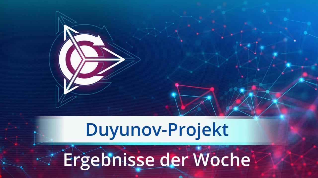 Ergebnisse der Woche im Projekt „Duyunov-Motoren“