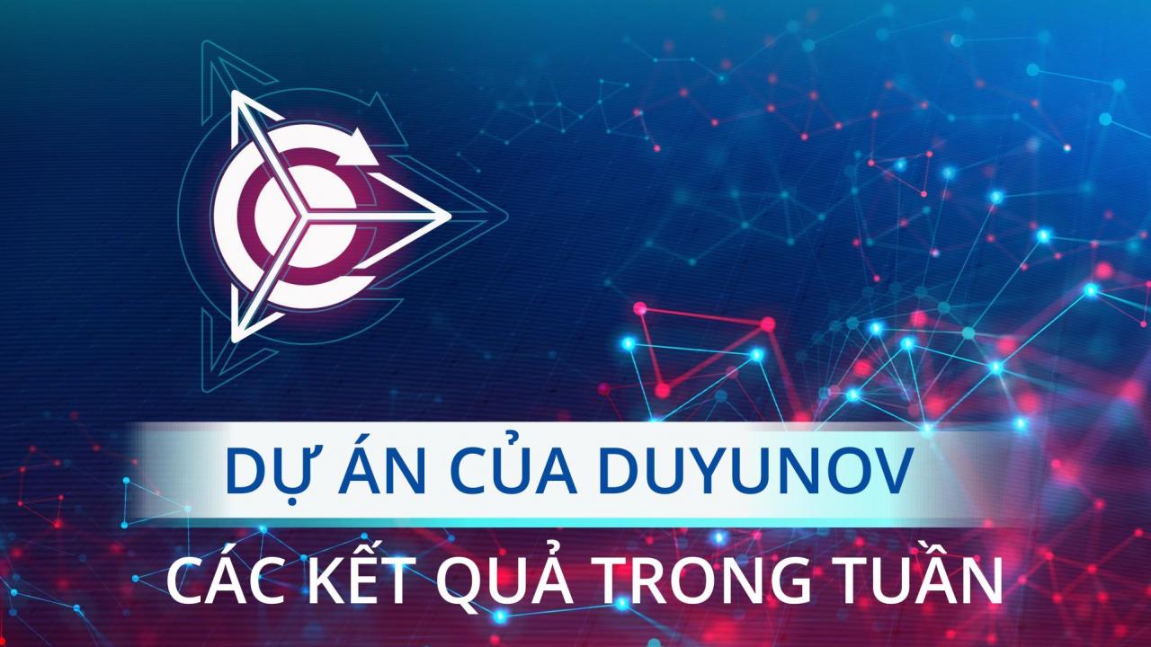 Các kết quả hàng tuần trong dự án "Động cơ của Duyunov"