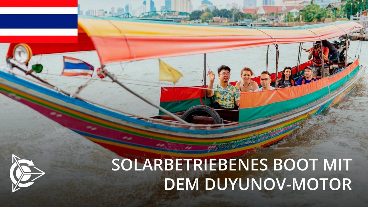 Ein weiteres Projekt von Viktor Arestov: ein Boot mit dem Solarmodul und dem Duyunov-Motor