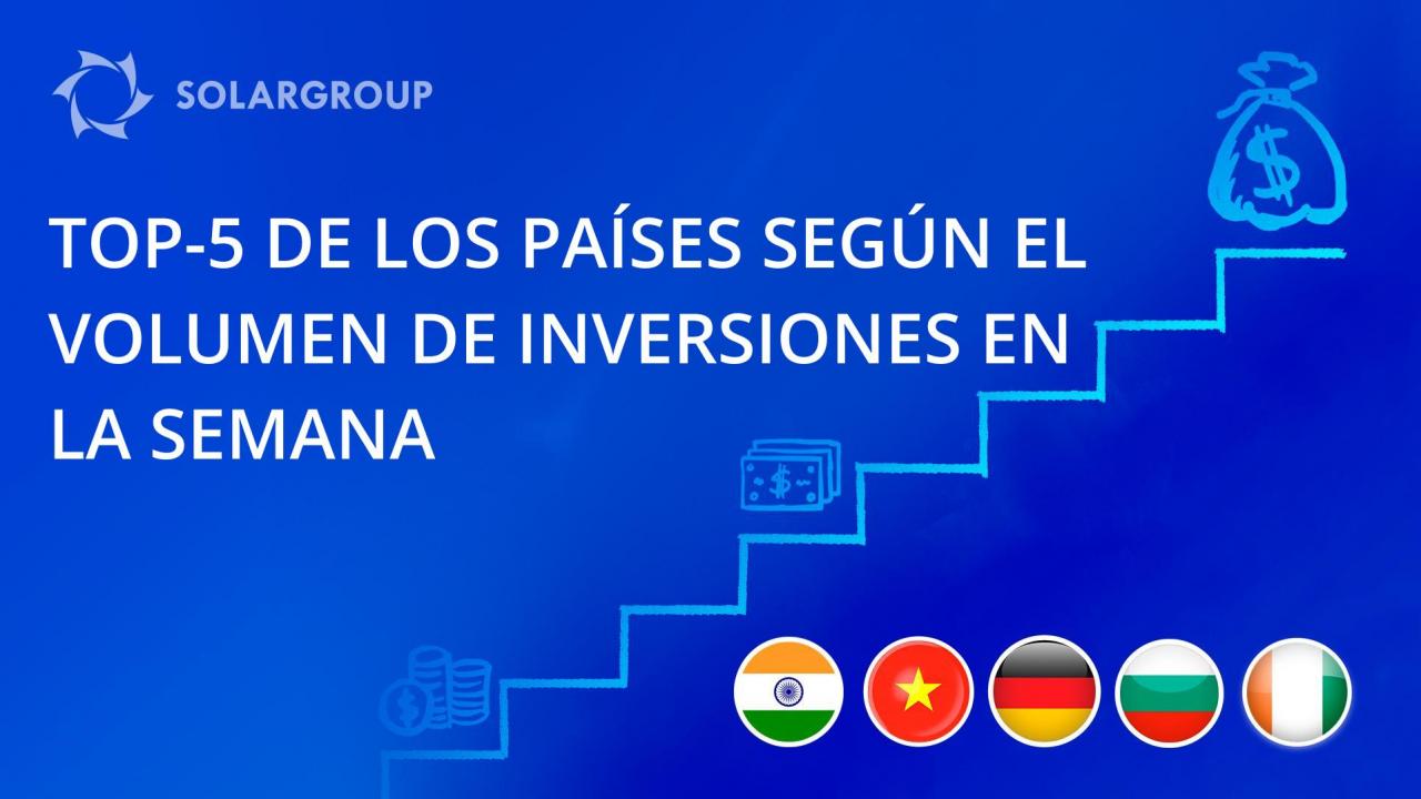 Primeros resultados de la competencia entre los países con mayor volumen de inversiones en el proyecto