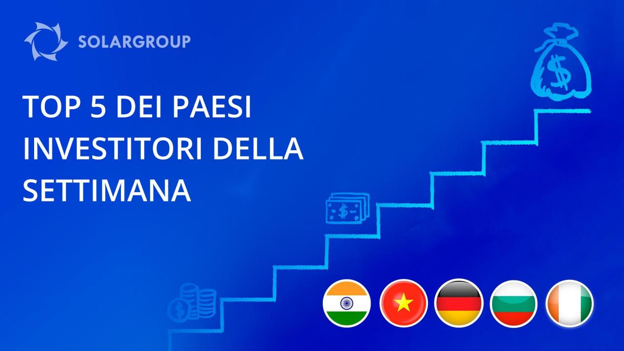 I primi risultati della competizione tra paesi per i maggiori investimenti nel progetto