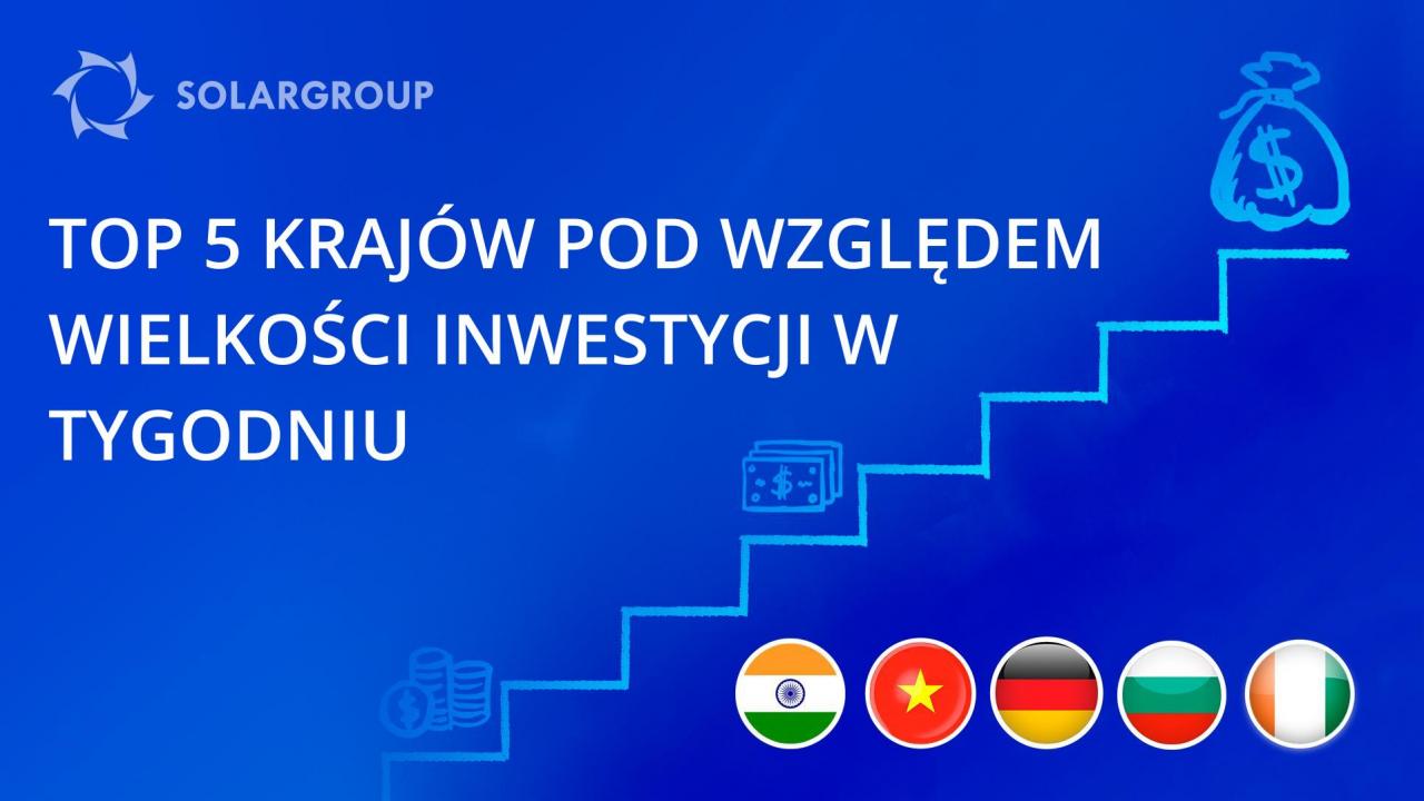 Pierwsze wyniki rywalizacji między krajami o wysokość nakładów inwestycyjnych w ramach projektu