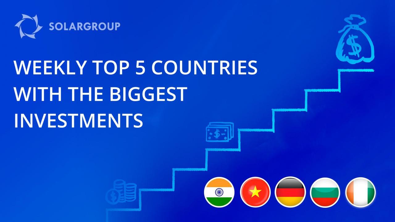 The first results of the competition among the countries with the largest amount of investments in the project