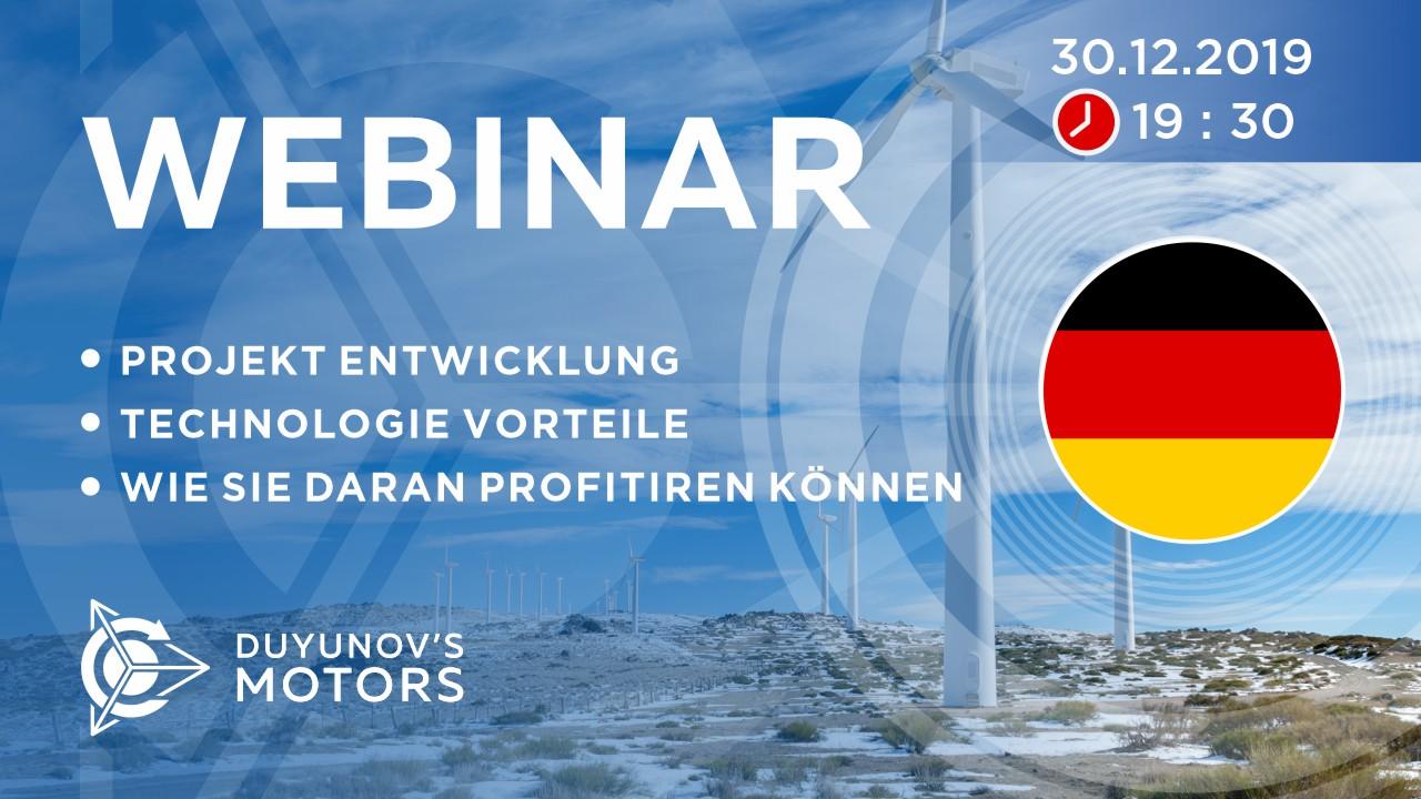 Deutschland. Präsentation vom Duyunov-Projekt: über die Technologie, Investitionen und die Zukunft der Gesellschaft