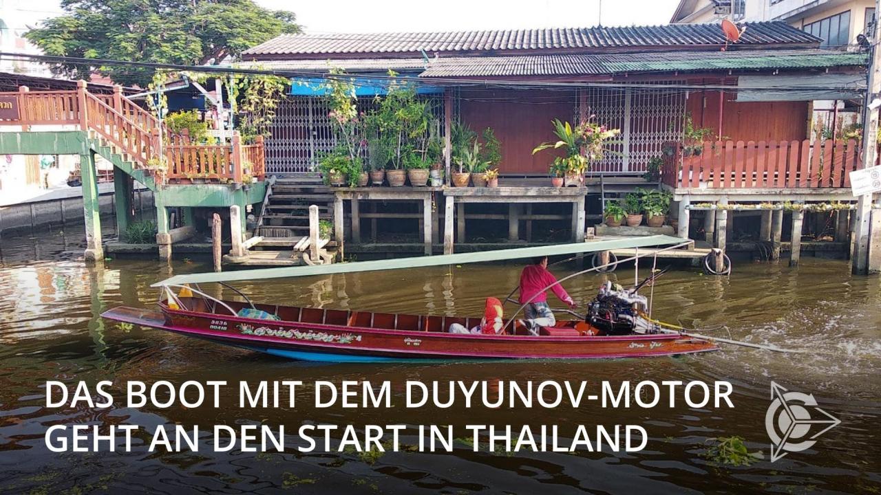 Das erste solarbetriebene Boot mit dem Duyunov-Motor geht an den Start!