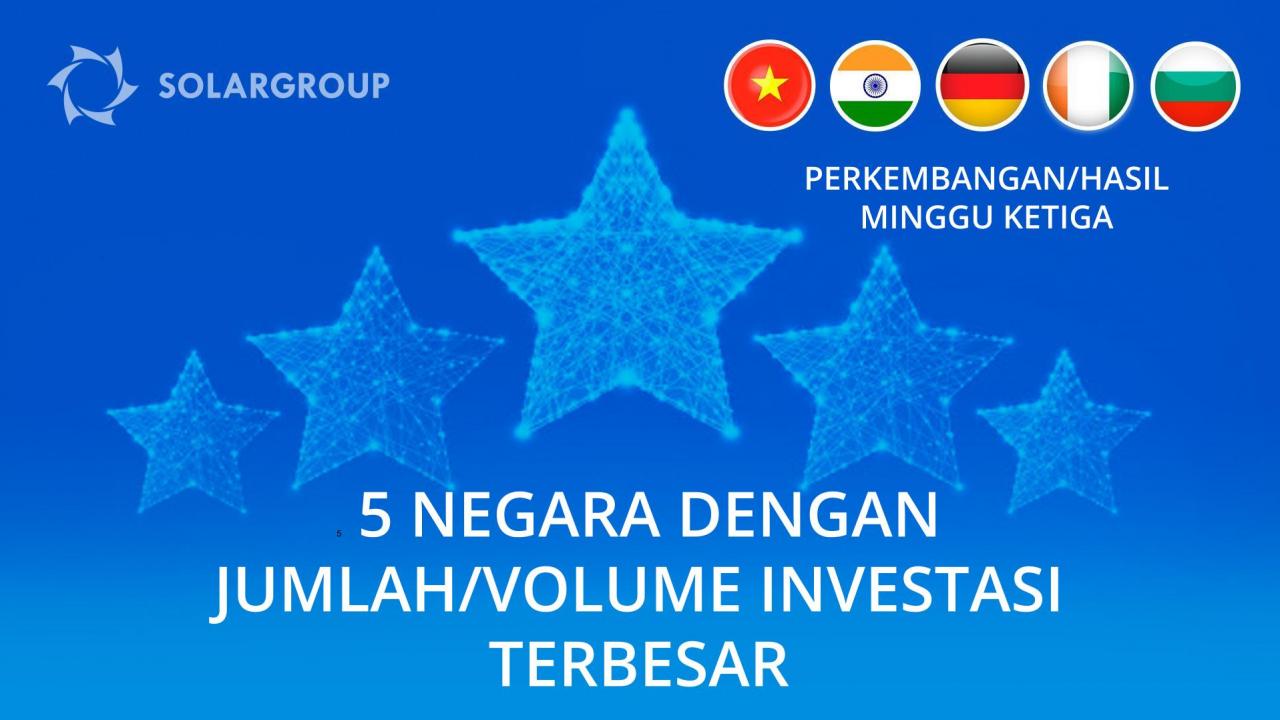 Vietnam adalah pemimpin investasi proyek minggu ini!