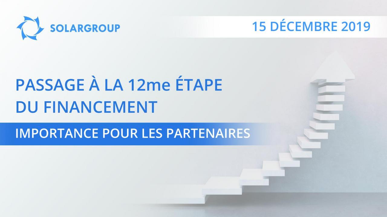 Passage à la 12me étape d'investissement du projet des "Moteurs Duyunov": pourquoi est-ce important pour les partenaires