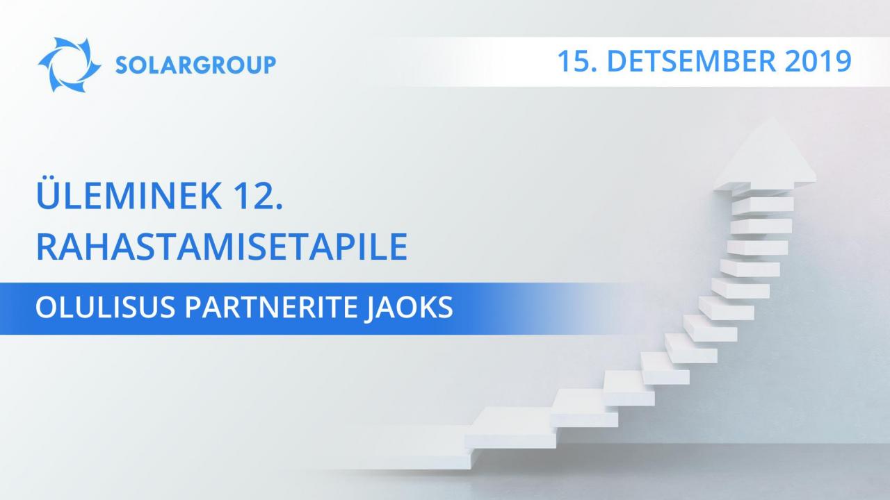 Üleminek "Dujunovi mootorid" projekti 12. rahastamisetapile: miks on see partnerite jaoks oluline?