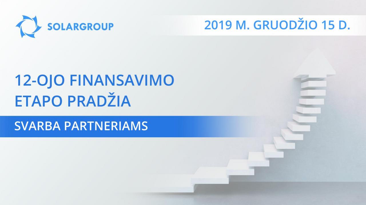 Pāreja uz projekta “Dujunova dzinēji” investēšanas 12. etapu: kāpēc partneriem tas ir svarīgi