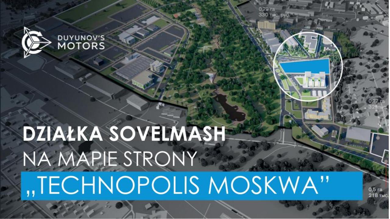 Działka „SovElmash” pojawiła się na mapie strony internetowej „Technopolis Moskwa”