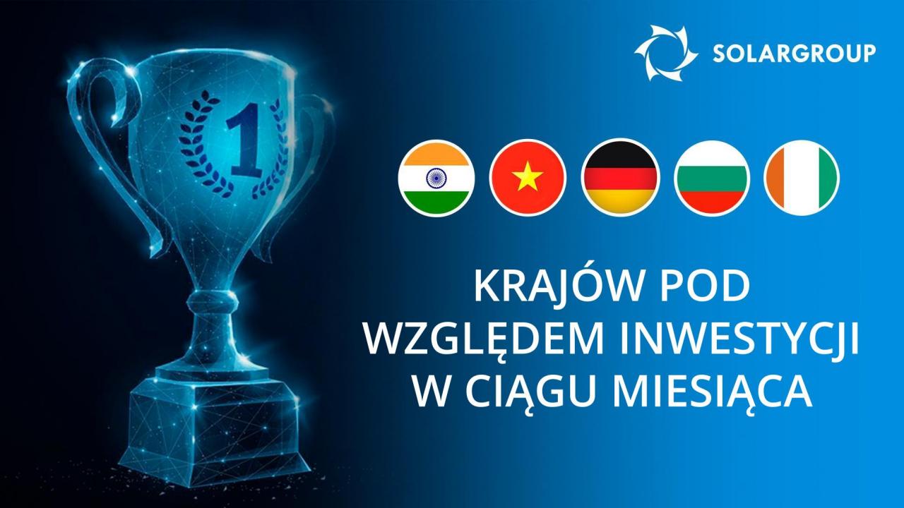 Który kraj wniósł najwięcej inwestycji do projektu w ciągu ostatniego miesiąca?