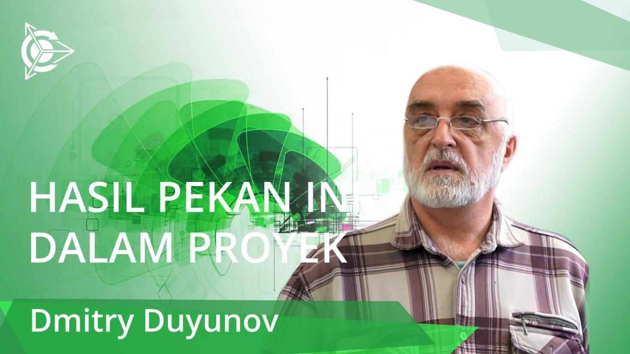 Perkembangan minggu ini dalam proyek "motor Duyunov"