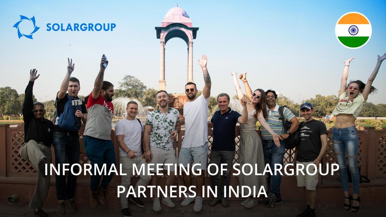 We work and recreate together: the SOLARGROUP partners viewed the sights of India together