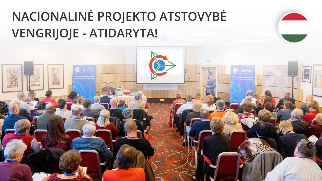 Nacionalinė projekto „Duyunovo varikliai“ atstovybė Vengrijoje atidaryta!