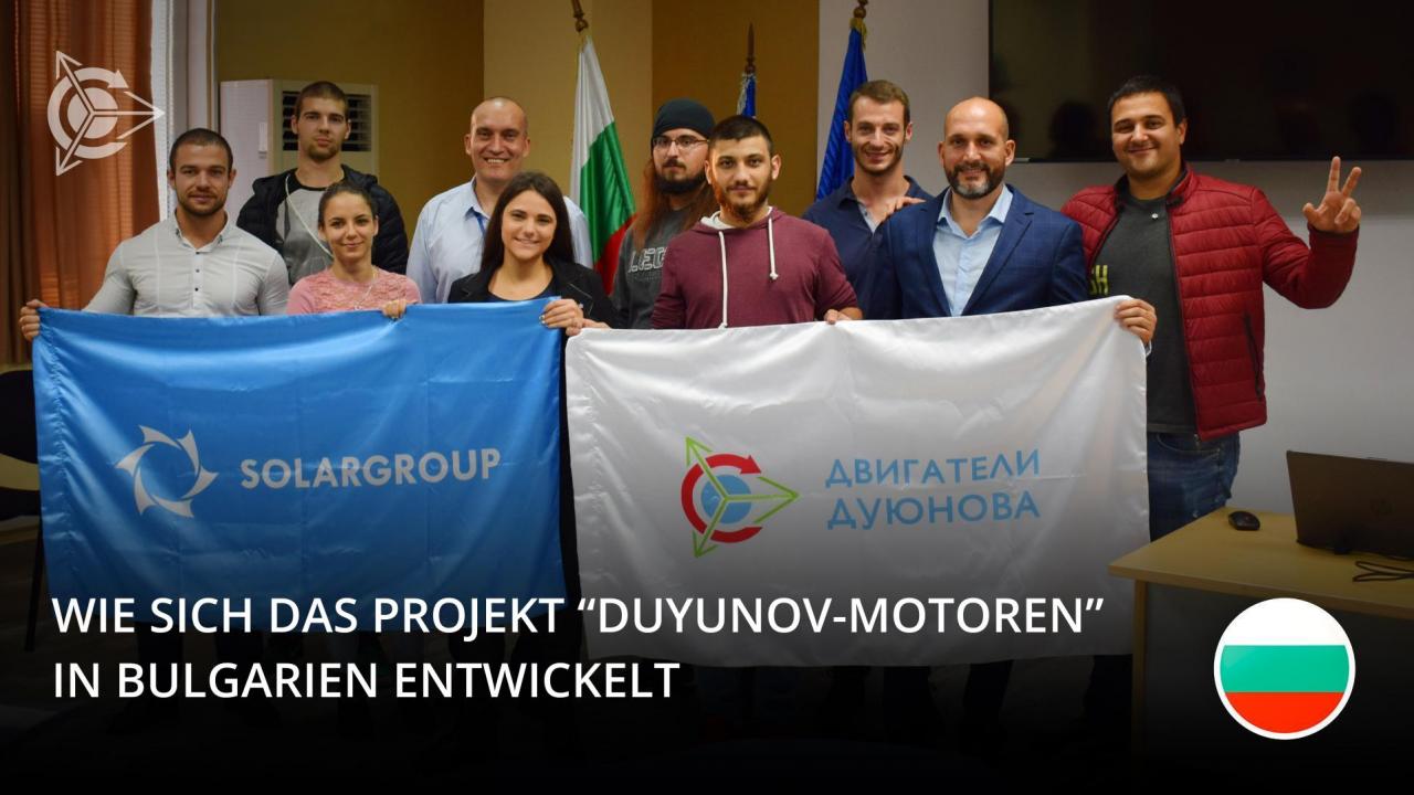 Wie sich das Projekt "Duyunov-Motoren" in Bulgarien entwickelt