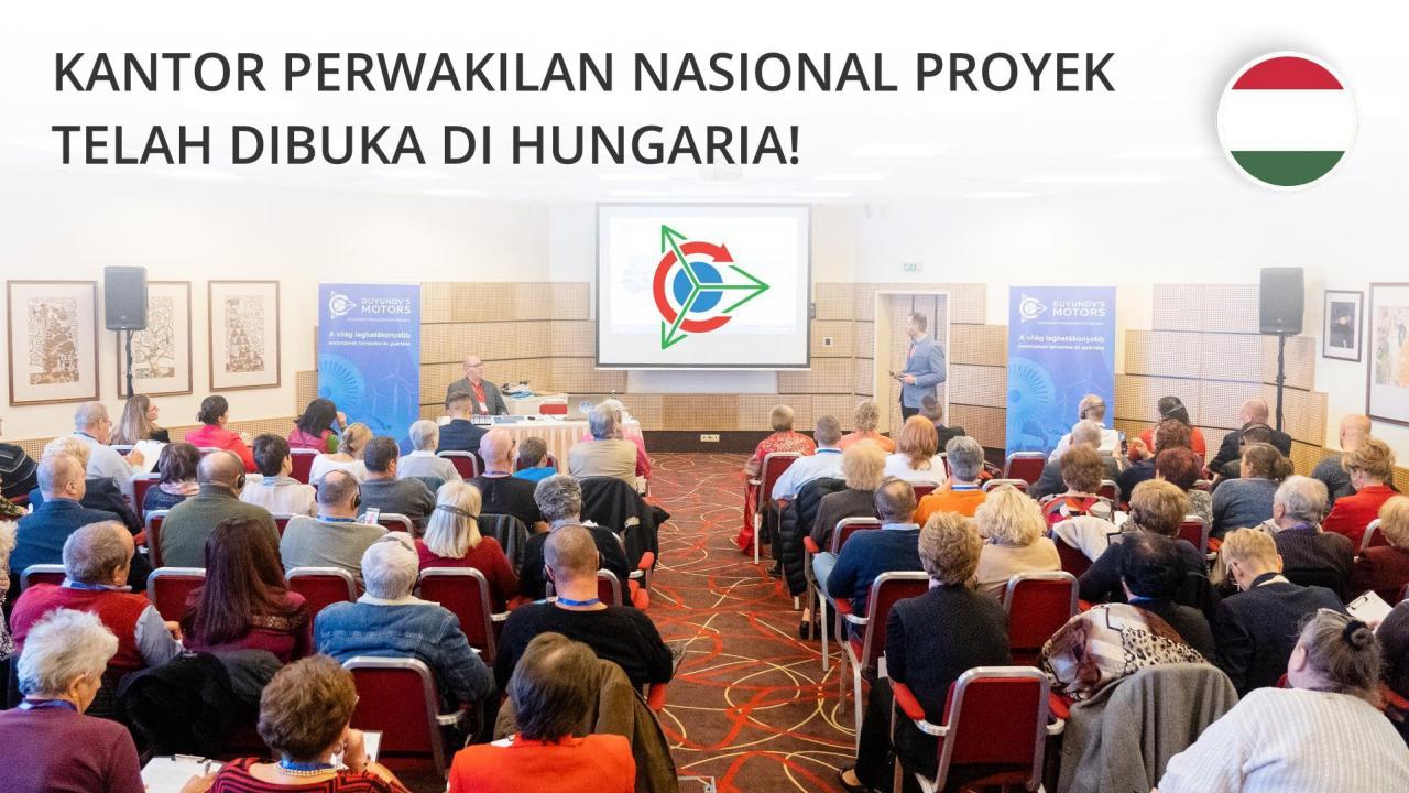 Kantor perwakilan nasional proyek "motor Duyunov" telah dibuka di Hungaria!