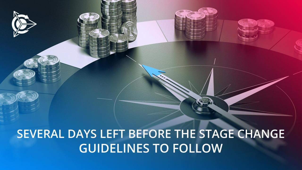 Several days left before the stage change: guidelines to follow for the project investors