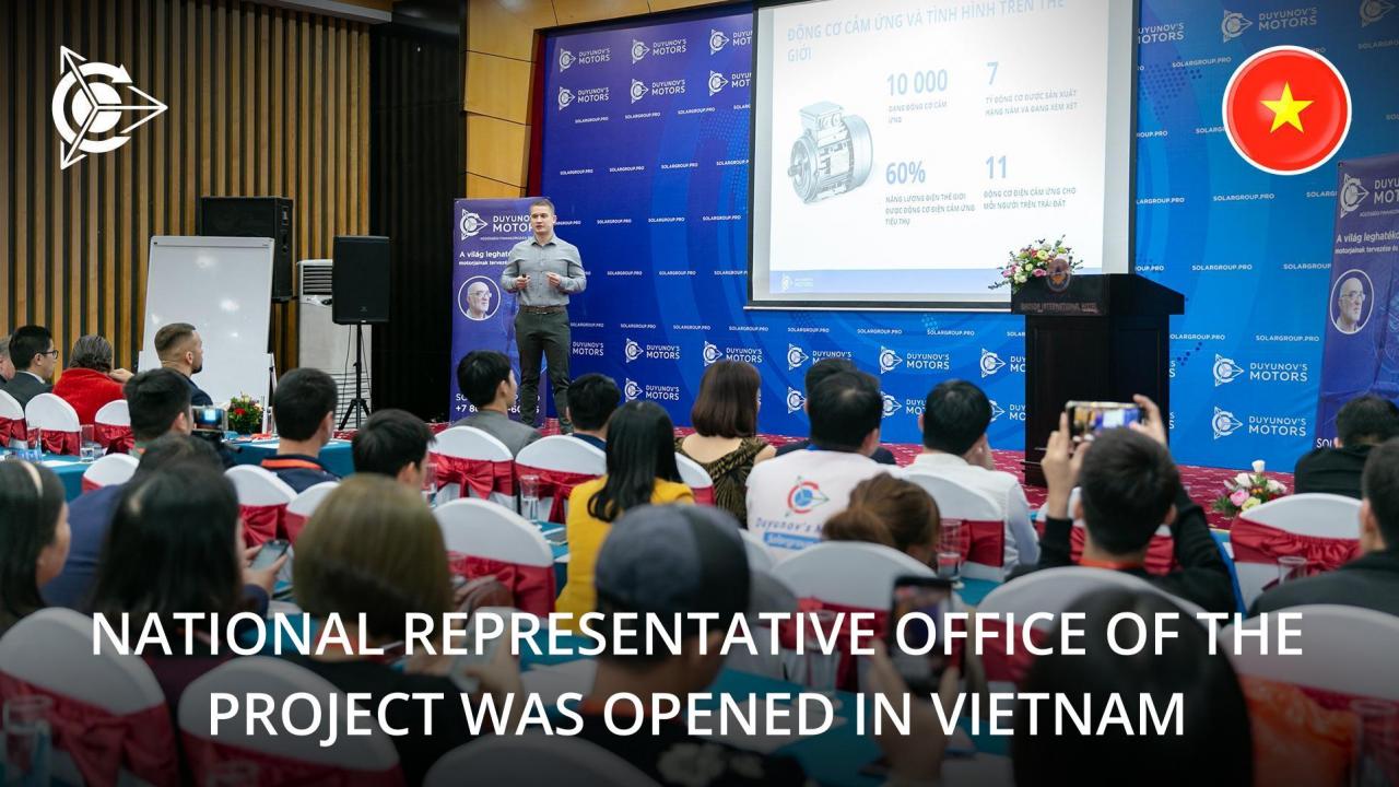 Vietnam joined the list of countries where the national representative offices of the project "Duyunov's motors" had been opened