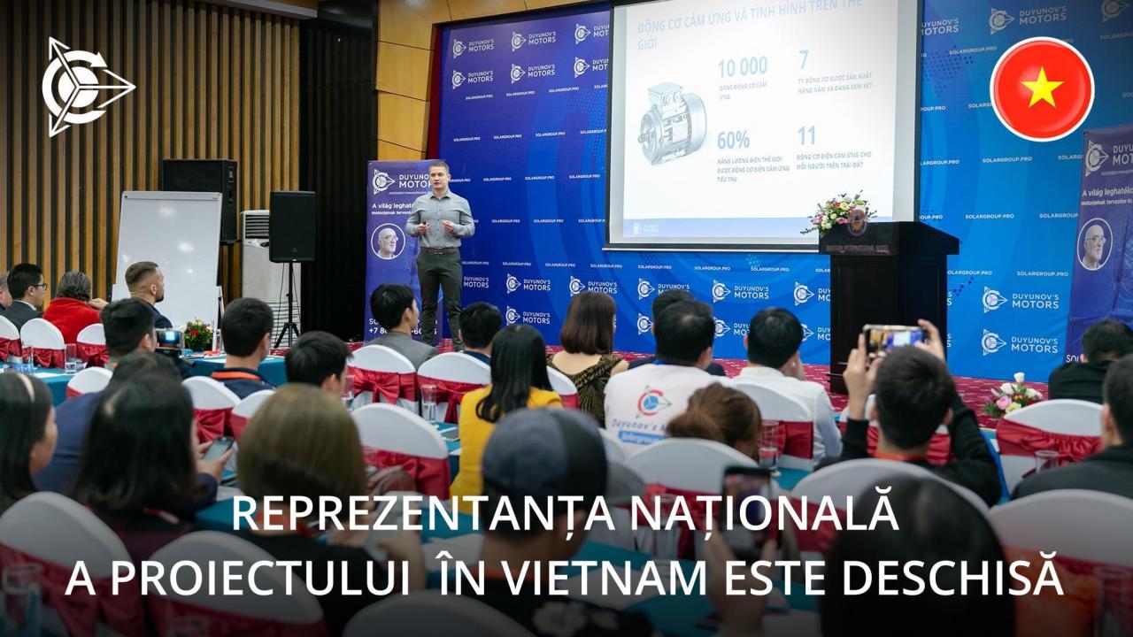 Vietnam s-a alăturat țărilor în care au fost deschise reprezentanțe naționale ale proiectului „Motoarele lui Duyunov”