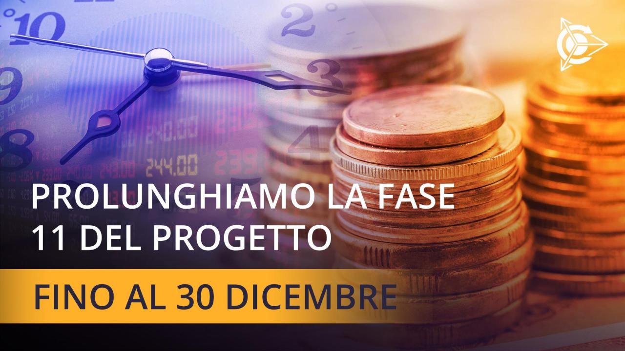 Estendiamo l'undicesima fase del progetto!