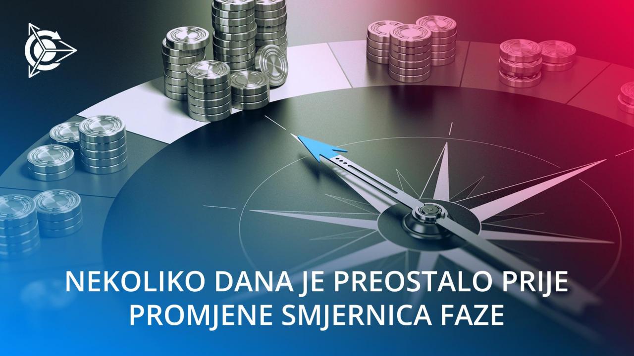 Ostalo je nekoliko dana do promjene uvjeta faze: smjernice koje ulagači u projekt trebaju slijediti