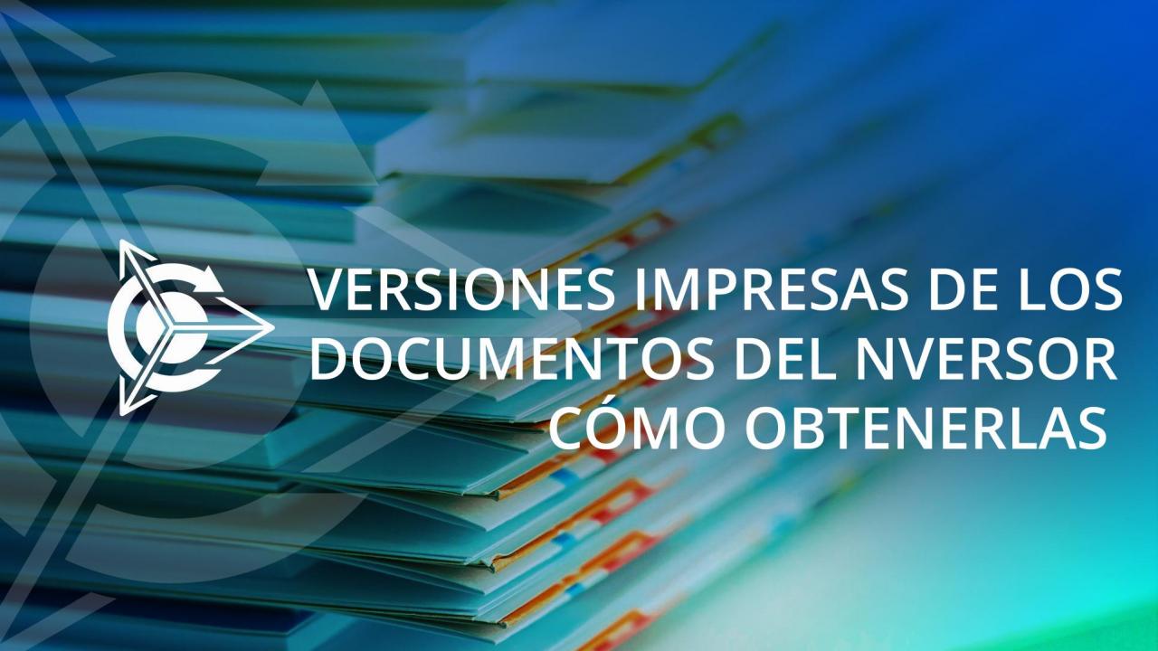 Cómo puede obtener un inversor las versiones impresas de los documentos del proyecto