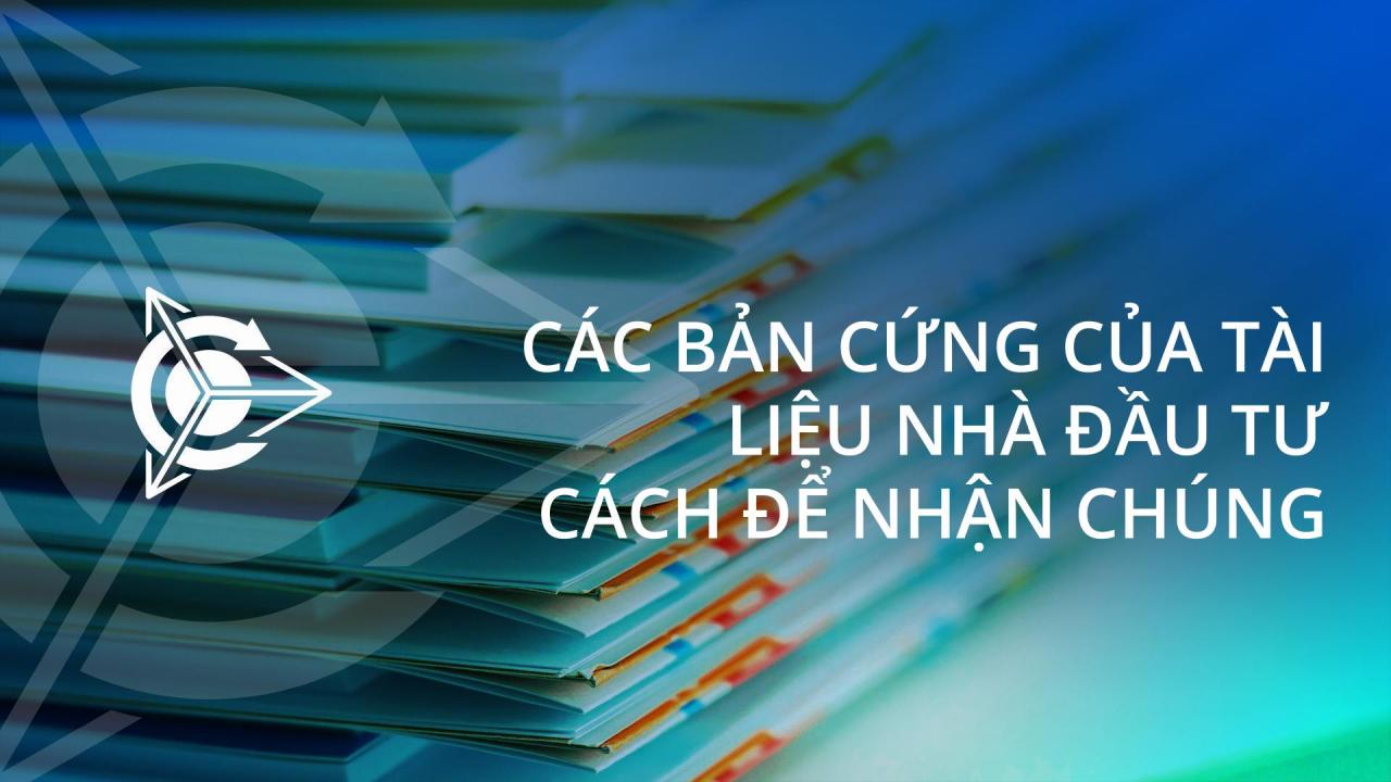 Nhà đầu tư dự án có thể nhận bản cứng tài liệu bằng cách nào