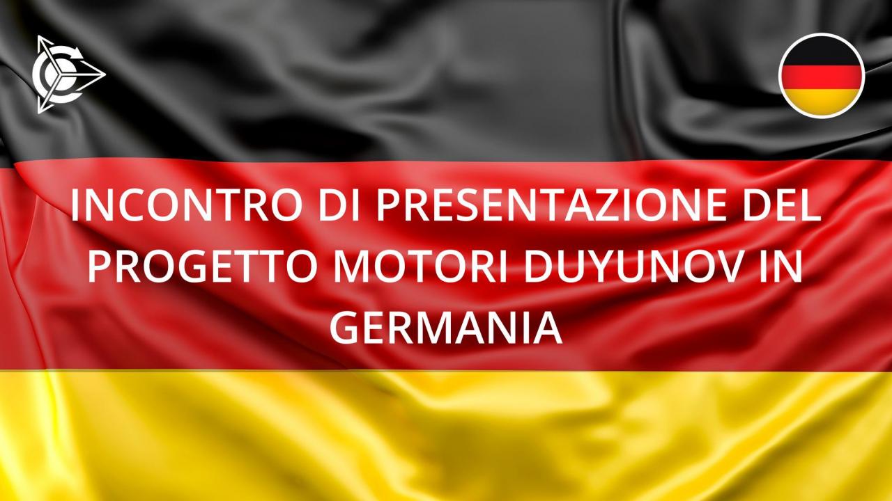 Incontri di presentazione del progetto Motori Duyunov in Germania