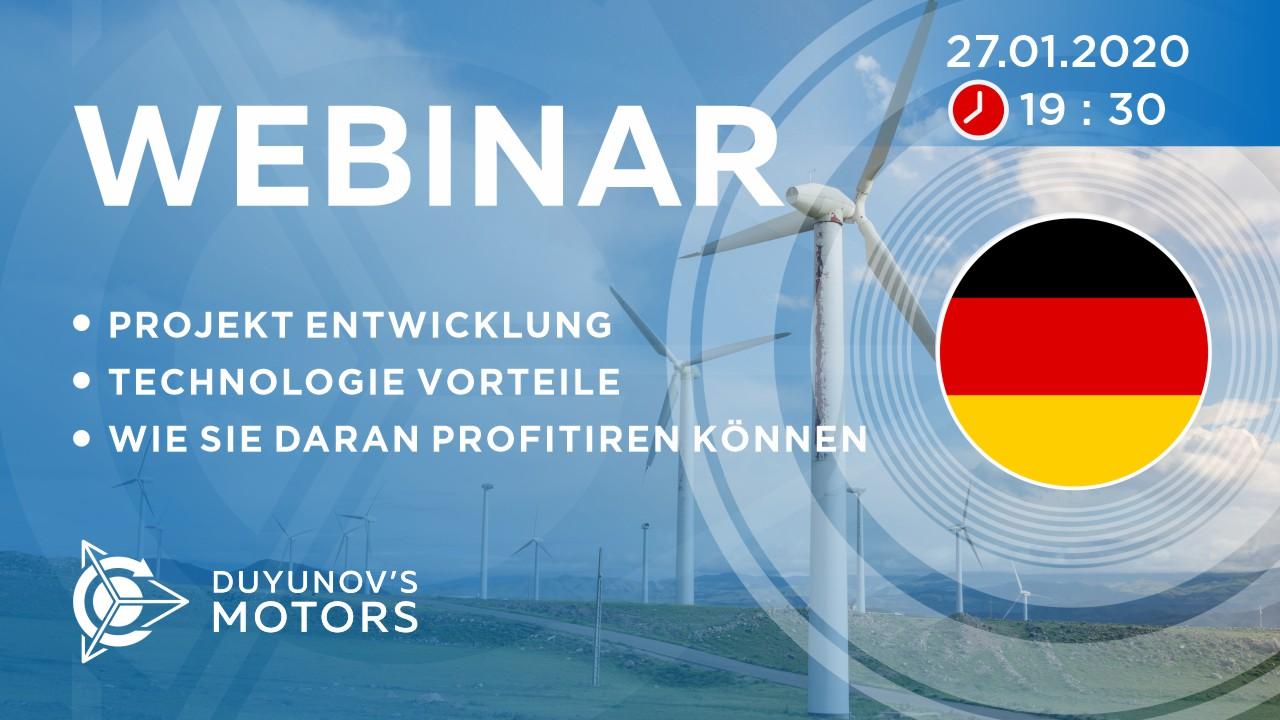Deutschland. Präsentation vom Duyunov-Projekt: über die Technologie, Investitionen und die Zukunft der Gesellschaft