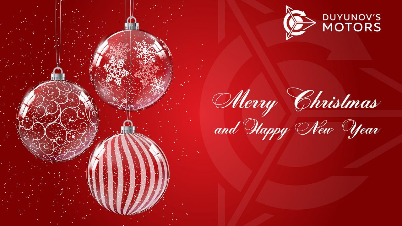 Our congratulations with the coming New Year and Christmas!