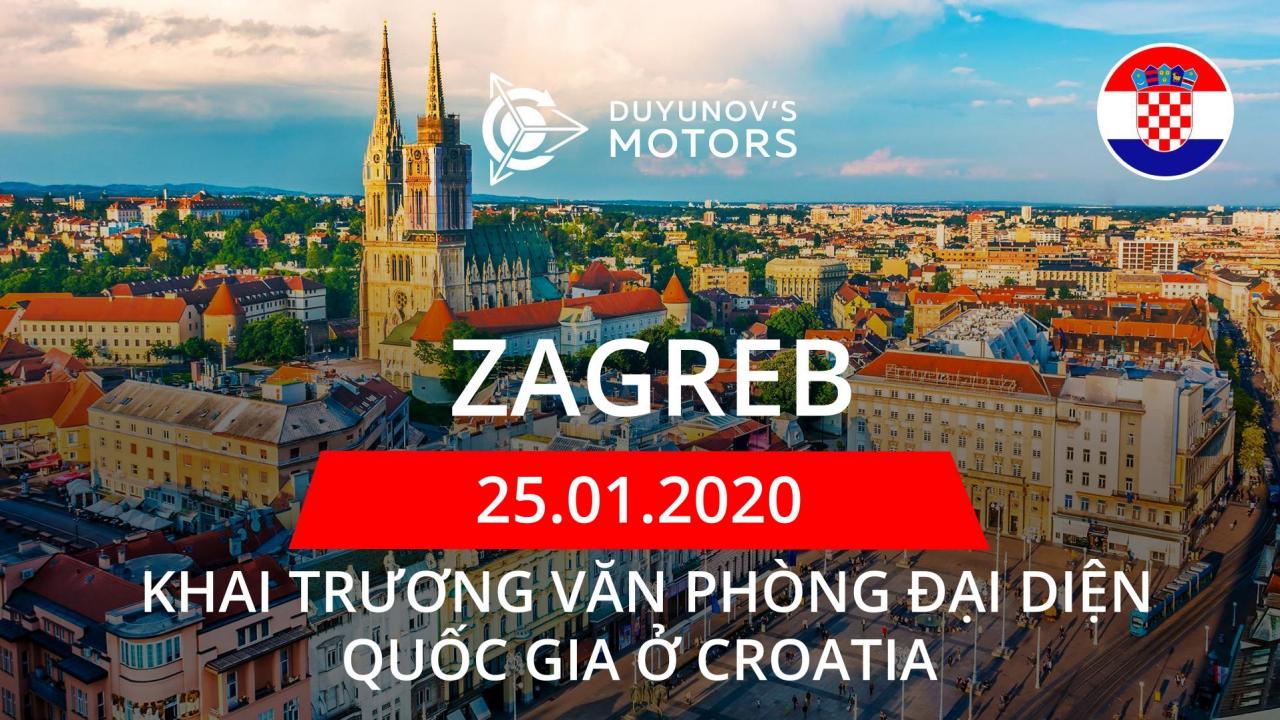 Khai trương văn phòng đại diện quốc gia ở Croatia: Cái gì, khi nào và ở đâu