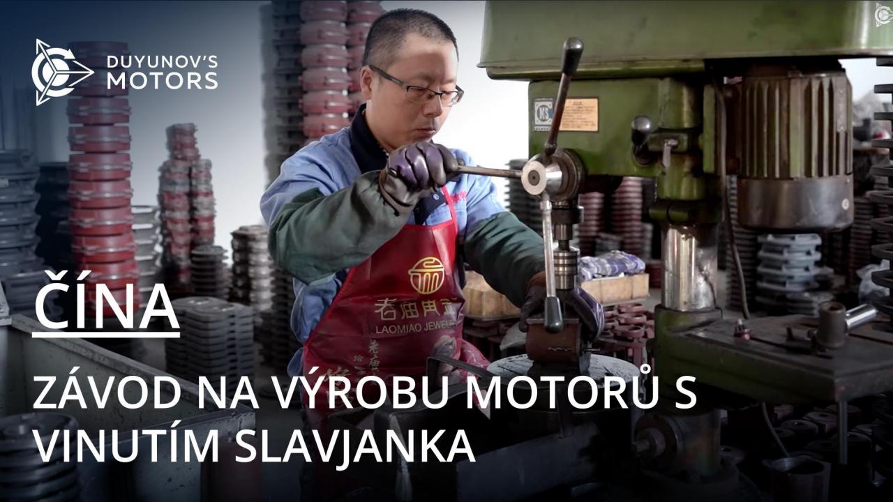 Na závodě na výrobu motorů s vinutím Slavjanka v Číně