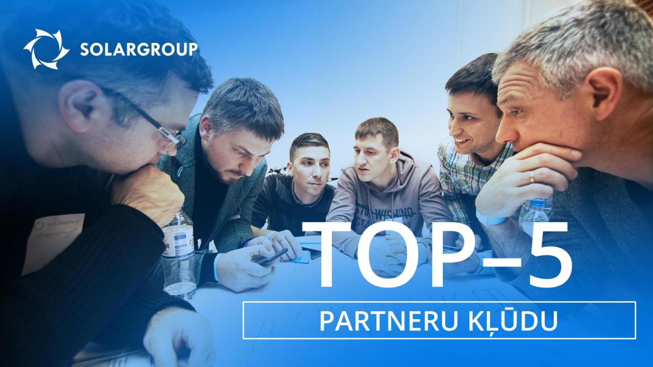 Partneru kļūdu TOP–5