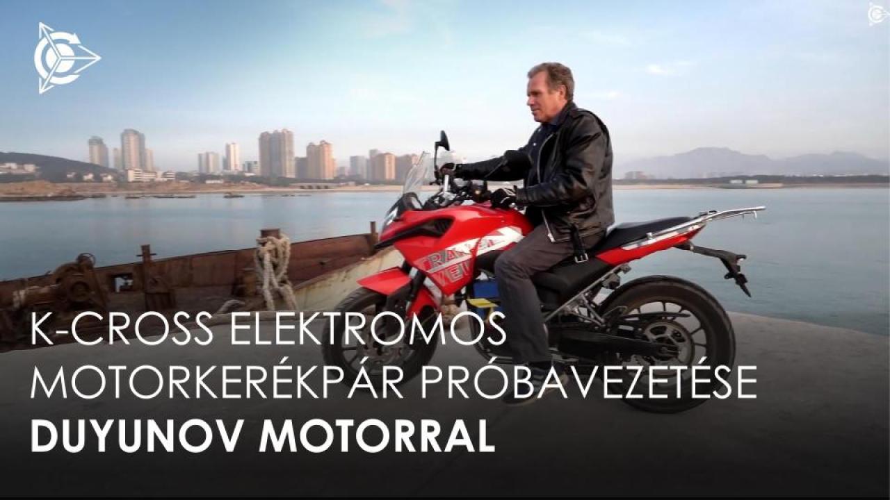 A K-Cross elektromos kerékpárt tesztvezetése Weihai-ban