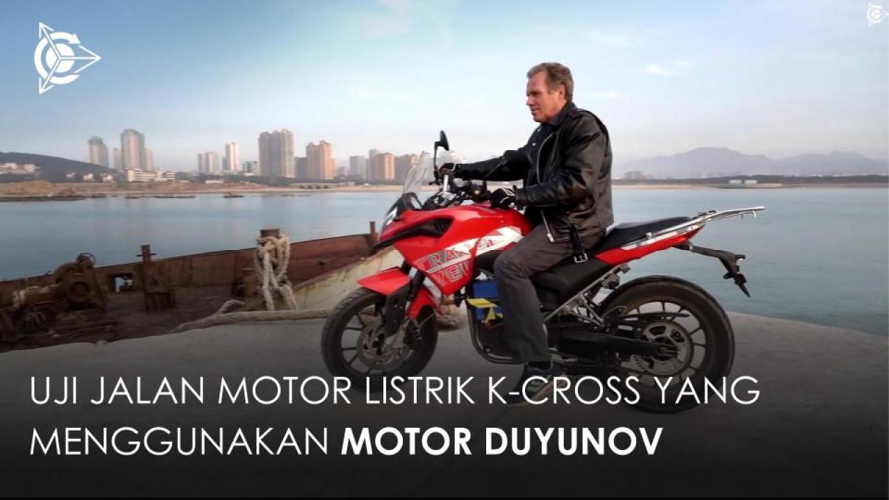 Uji jalan sepeda motor listrik K-Cross di Weihai