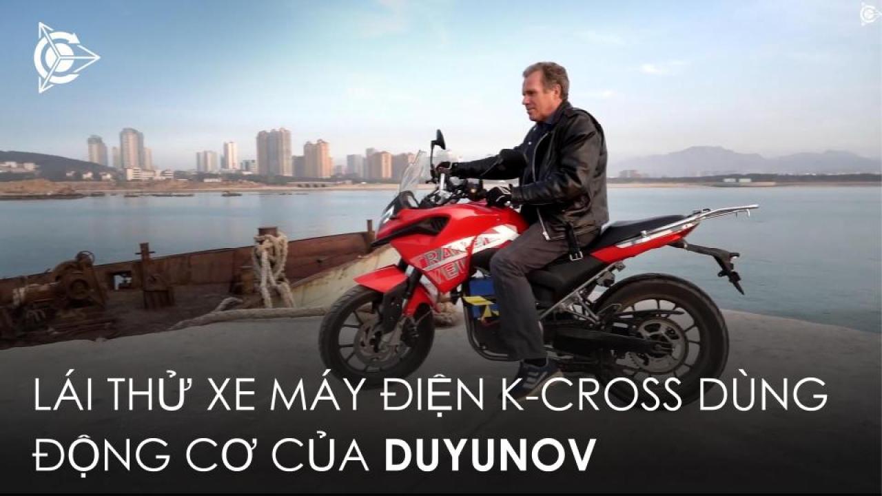 Lái thử xe máy điện K-Cross tại Weihai