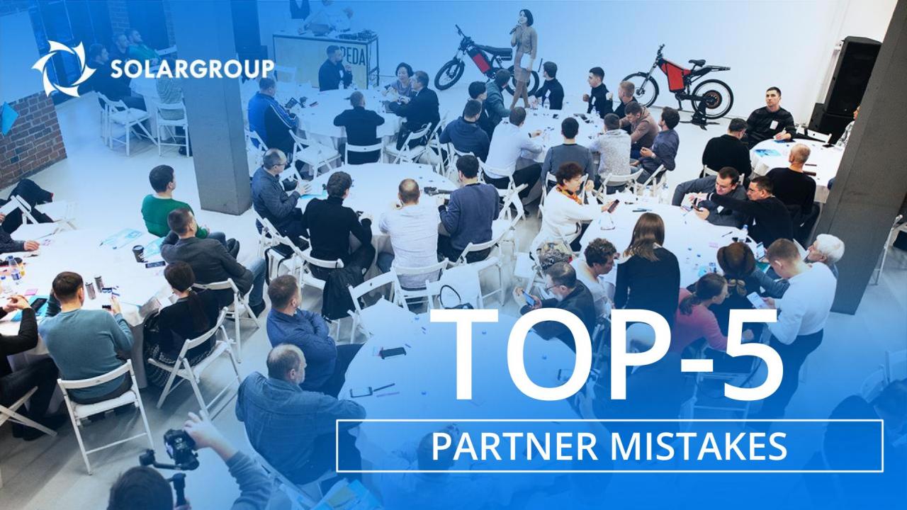 TOP 5 partner mistakes