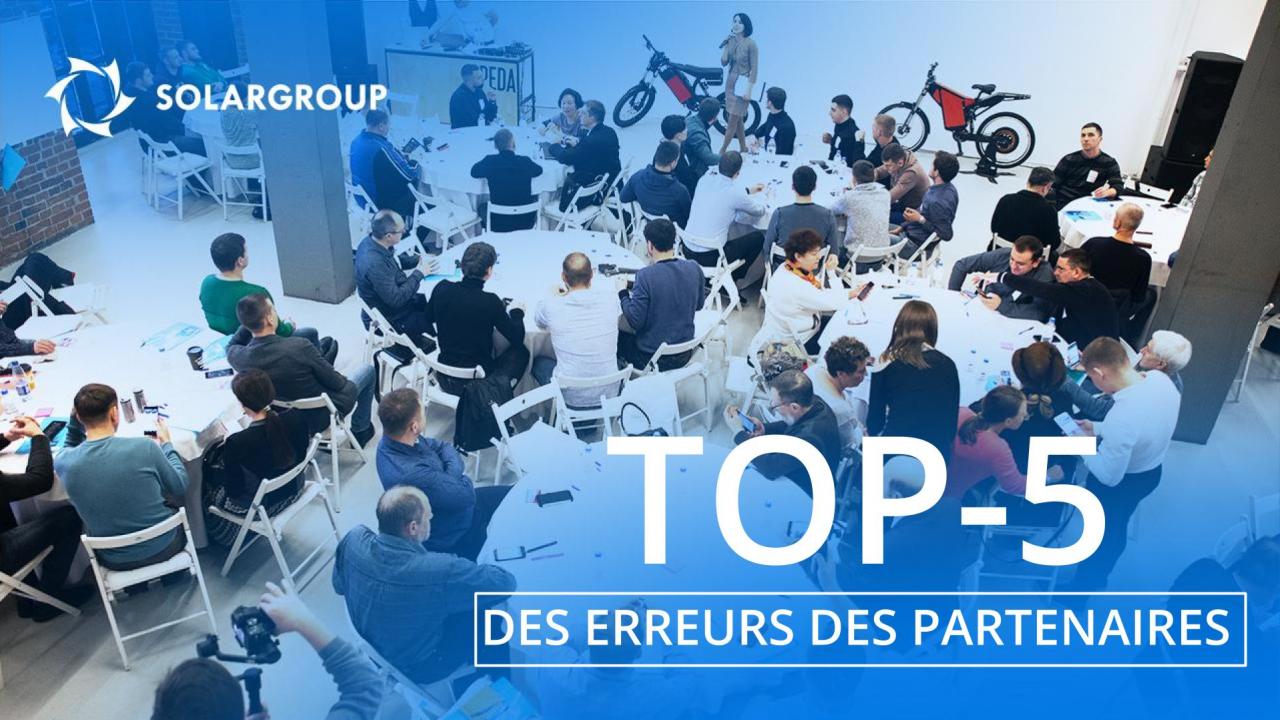 TOP-5 des erreurs des partenaires