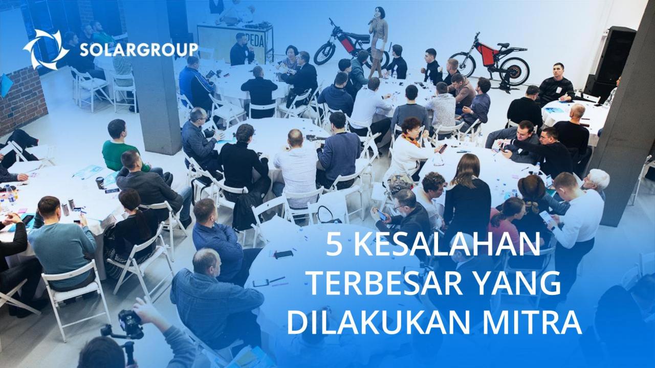 5 kesalahan terbesar yang dilakukan mitra