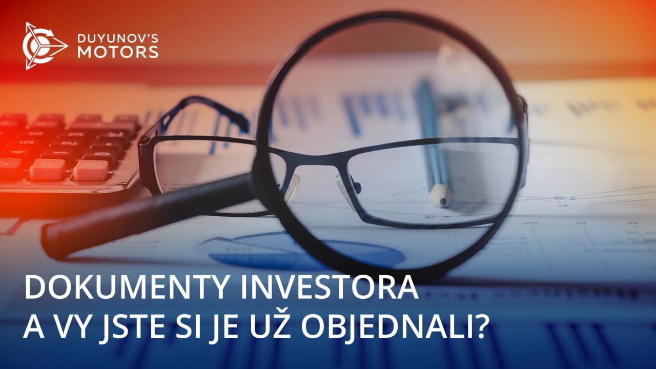 Proč by si měl každý investor projektu objednat tištěnou verzi dokumentů?