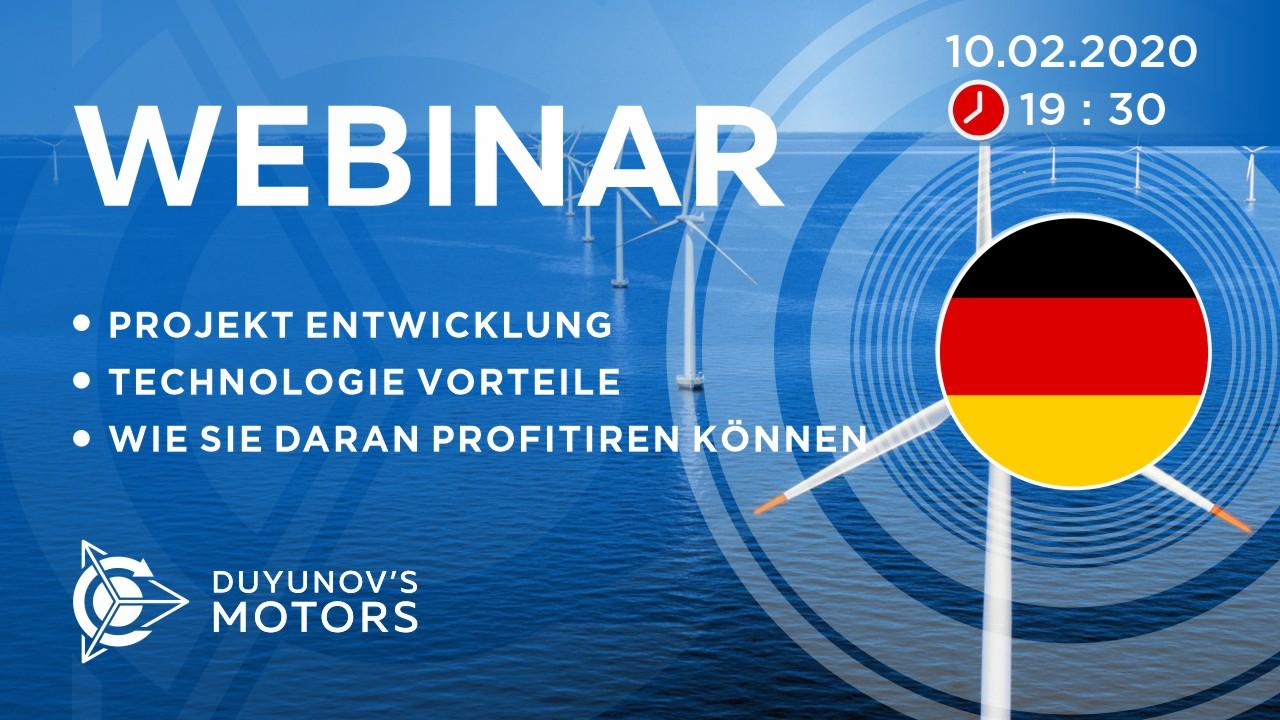 Deutschland. Präsentation vom Duyunov-Projekt: über die Technologie, Investitionen und die Zukunft der Gesellschaft