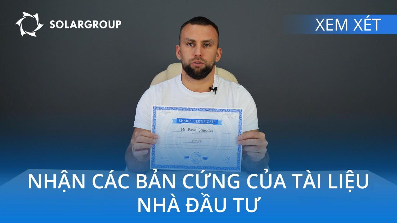 Nhận các bản cứng của tài liệu nhà đầu tư /// Xem xét