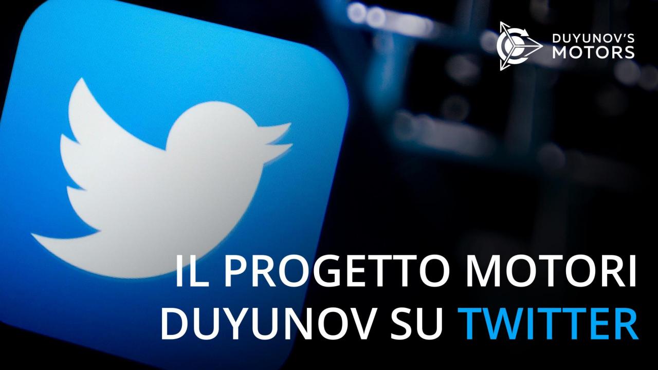 Il progetto Motori Duyunov su Twitter