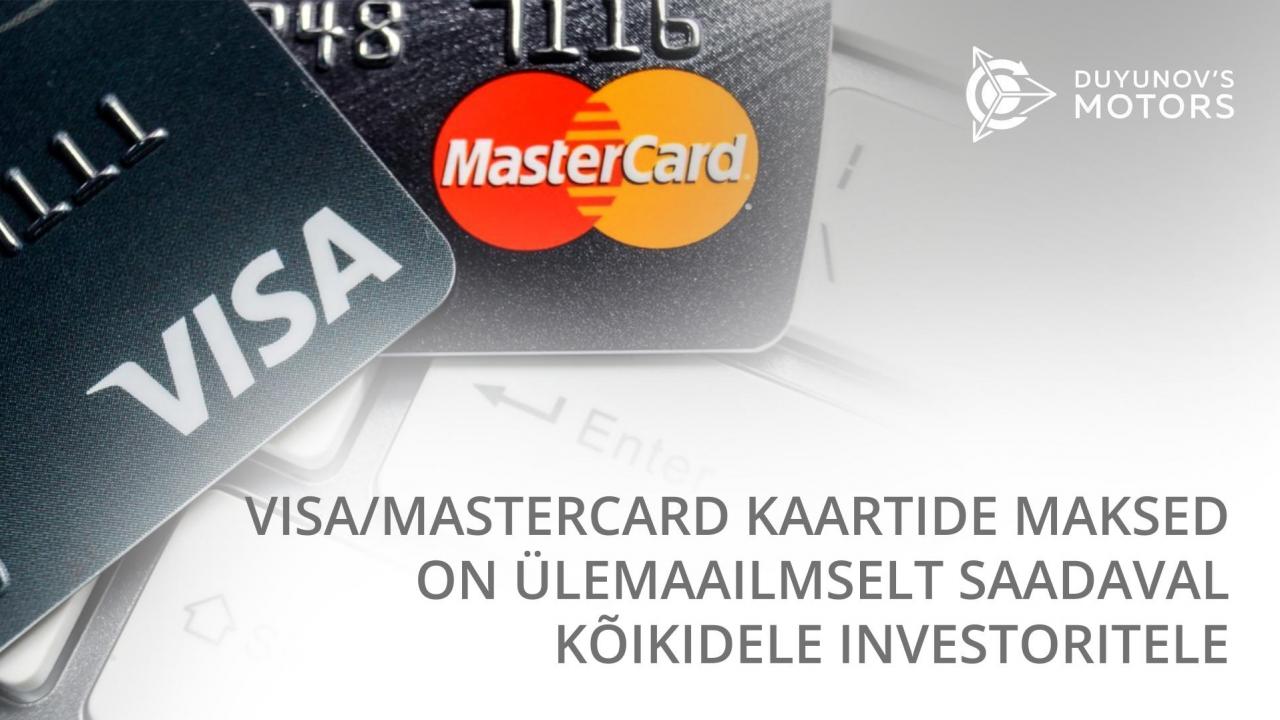 Maksed ja investeerimine läbi COOLPAY keskkonna on ülemaailmselt saadaval