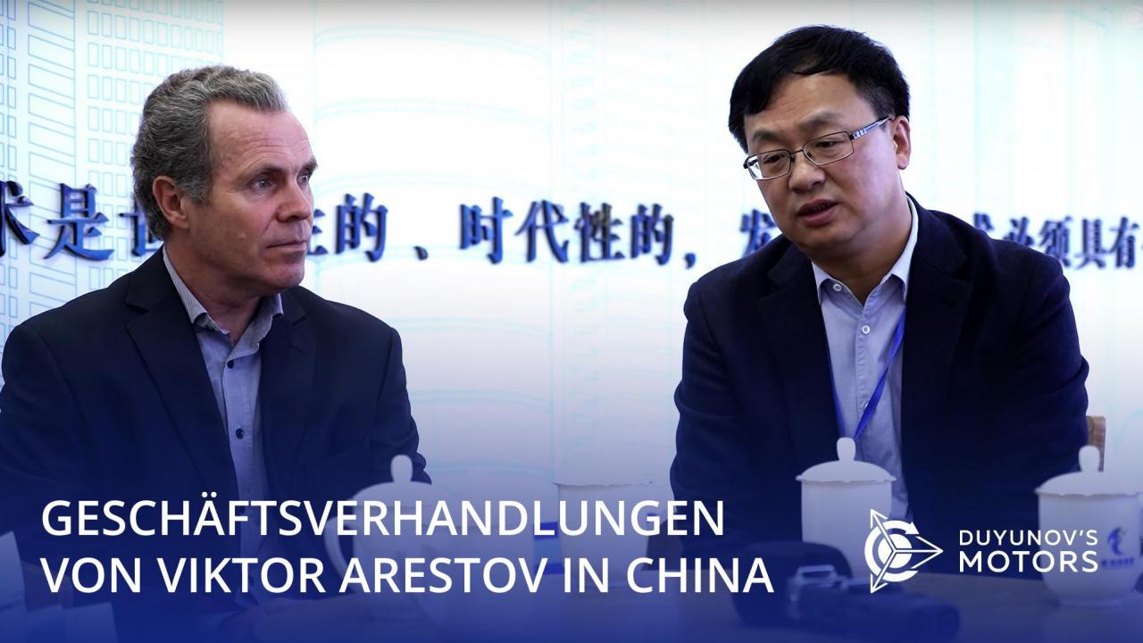 Geschäftsverhandlungen von Viktor Arestov in China