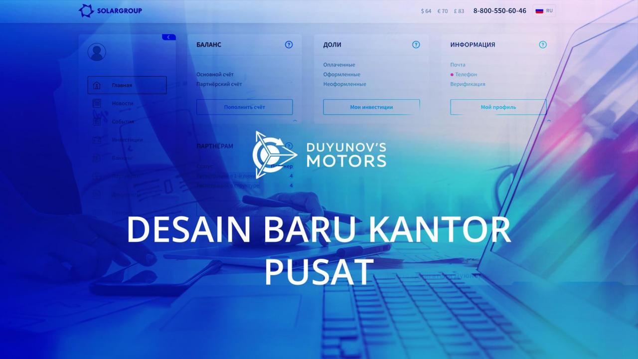 Desain baru kantor pusat investor proyek