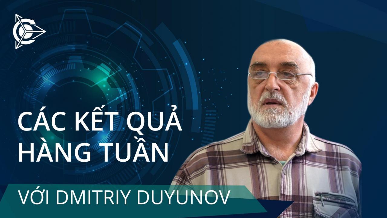 Các kết quả trong tuần của dự án "Động cơ của Duyunov"