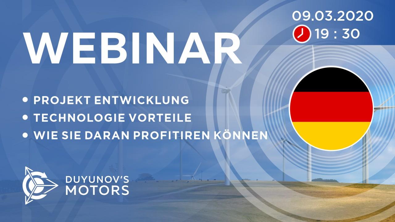 Deutschland. Präsentation vom Duyunov-Projekt: über die Technologie, Investitionen und die Zukunft der Gesellschaft