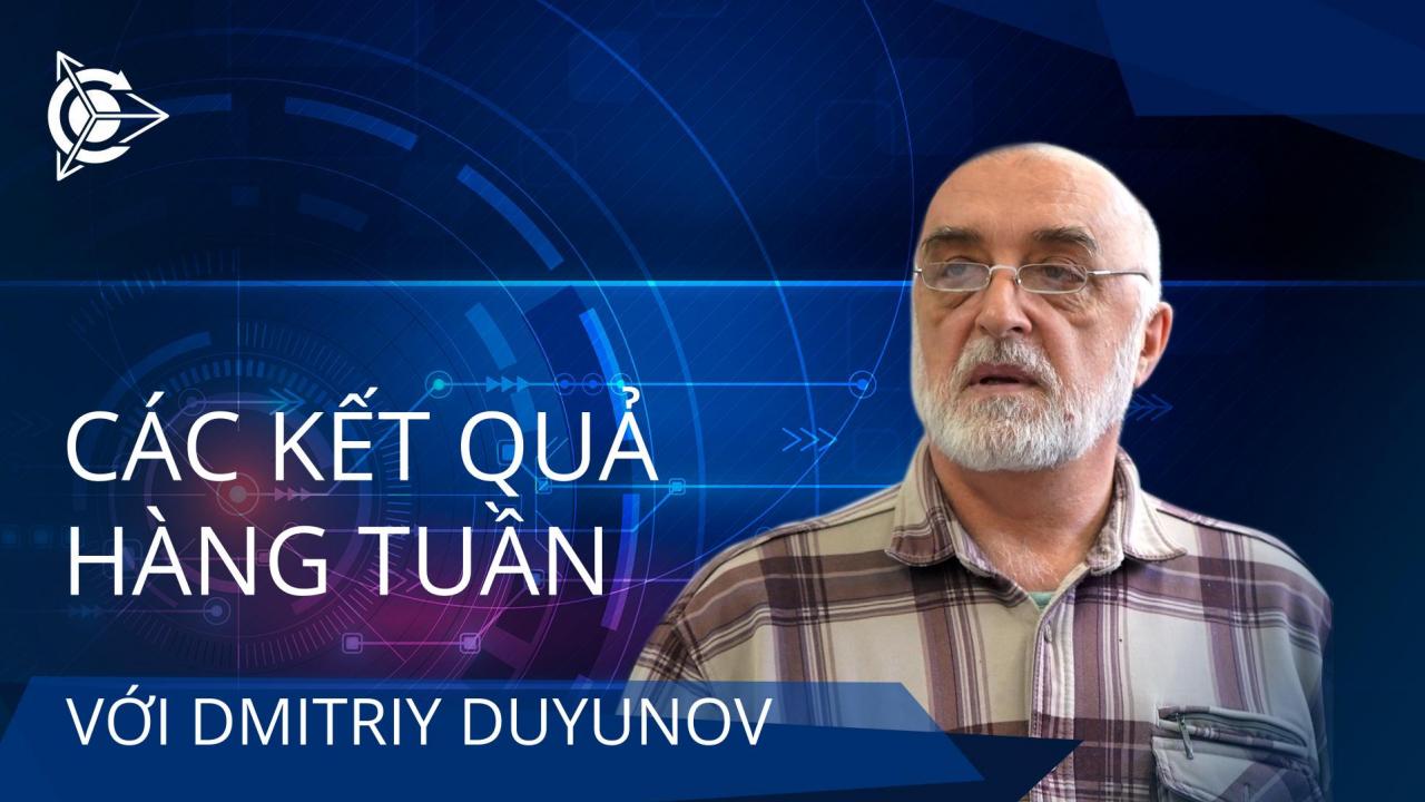 Các kết quả trong tuần của dự án "Động cơ của Duyunov"