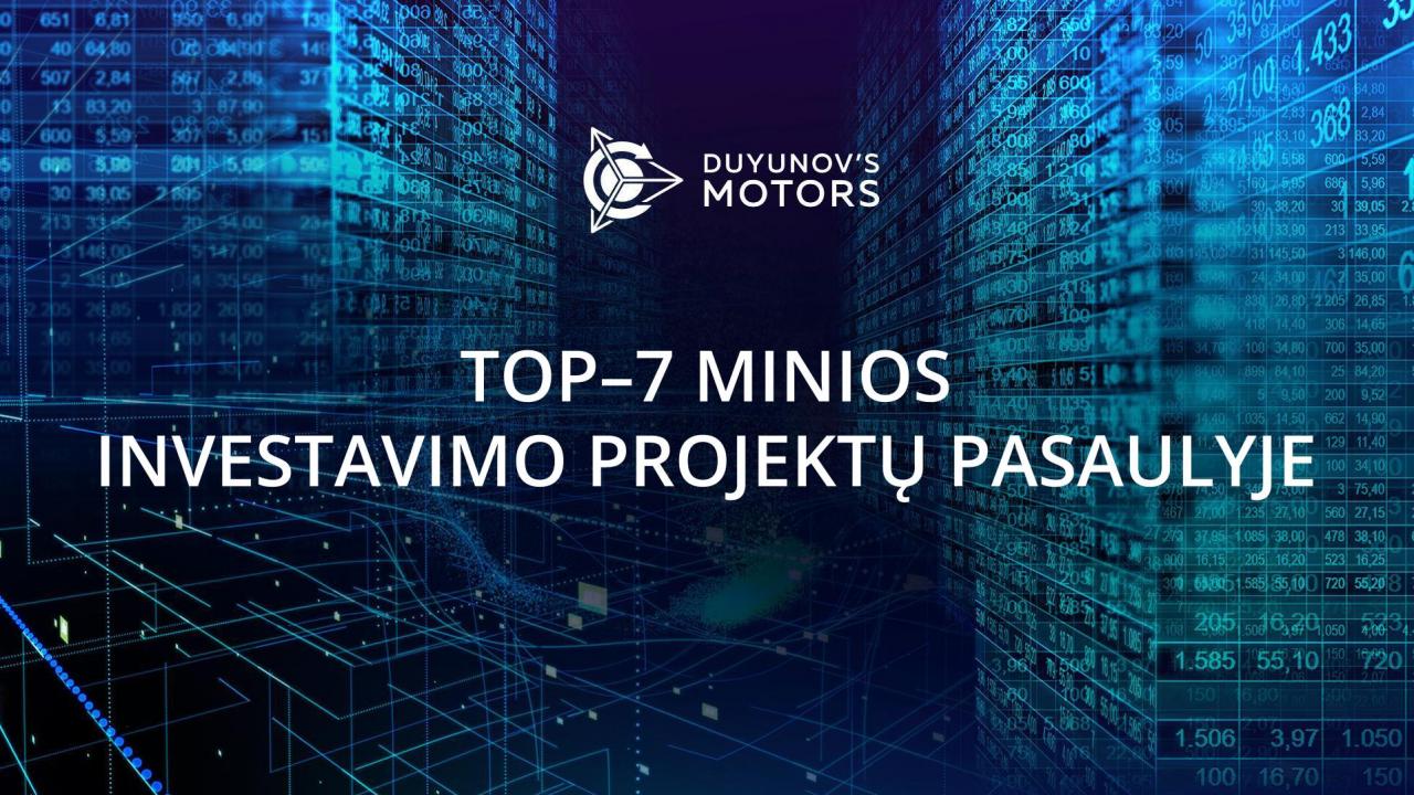 Sėkmingiausių minios investavimo projektų pasaulyje TOP–7